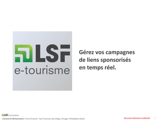 LSFe-tourisme, gérez vos campagnes ...
