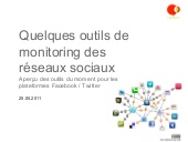 Quelques outils monitoring social m...