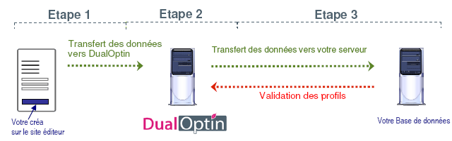 DualOptin etapes